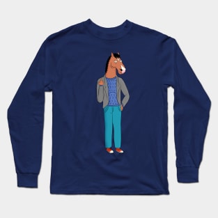 More Horse Than A Man (BoJack Horseman) Long Sleeve T-Shirt